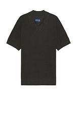 Alex Merino Wool Open Placket Polo