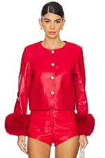 Susanna Chow Dawson Leather Fur Gloves main image 0