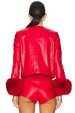 Susana Chow Dawson Gloves Black Leather/Black Shearling