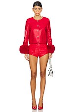 Susana Chow Dawson Gloves Black Leather/Black Shearling main image 0