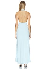 Kaeli Tie Front Halter Maxi Dress - thumbnail 6