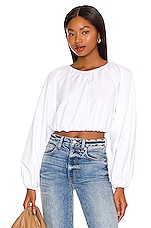 Product image of SUNDRY Cropped Blouse. Click to view full details