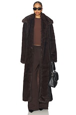 Leila Faux Fur Coat - thumbnail 4
