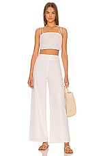 SNDYS Irene Pant White