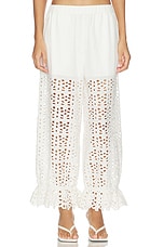 Leila Eyelet Pants - thumbnail 4