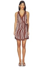 Coastline Mini Wrap Dress - thumbnail 4