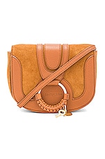 Product image of See By Chloe Hana Mini Suede & Leather Crossbody. Click to view full details