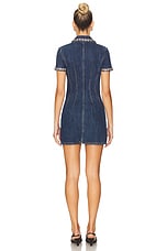 Crystal Trim Collared Mini Dress - thumbnail 6