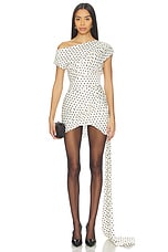 Satin Tie Side Mini Dress - thumbnail 4