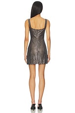 Rhinestone Mesh Mini Dress - thumbnail 6