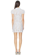 Blue Guipure Lace Mini Dress - thumbnail 6