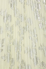 Yellow Metallic Chiffon Maxi Dress - thumbnail 8