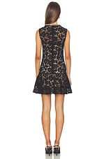 Black Lace Crystal Mini Dress - thumbnail 6