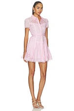 Pink Embroidered Mini Dress - thumbnail 5