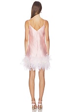 Pink Taffeta Feather Mini Dress - thumbnail 6