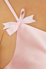 Pink Taffeta Feather Mini Dress - thumbnail 7