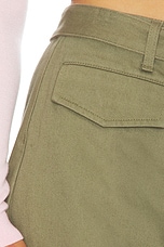 Khaki Denim Utility Skort - thumbnail 9