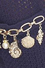 Navy Self Embellished Cardigan - thumbnail 8