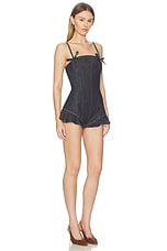 Indigo Denim Bow Playsuit - thumbnail 5