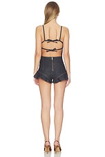 Indigo Denim Bow Playsuit - thumbnail 6