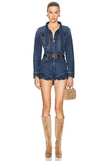 Denim Frill Playsuit - thumbnail 4