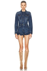 Denim Frill Playsuit - thumbnail 5