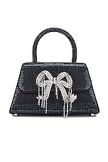 Product image of self-portrait Rhinestone Mini Bow Bag. Click to view full details