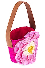 SENSI STUDIO Lotus Flower Mini Handbag in Fuxia Rose | REVOLVE
