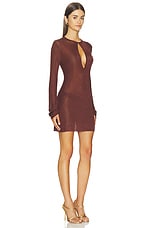 Emeri Metallic Knit Mini Dress - thumbnail 4