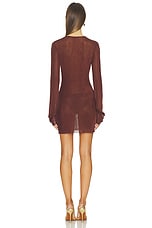 Emeri Metallic Knit Mini Dress - thumbnail 5
