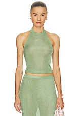 Minnie Metallic Knit Halter Top - thumbnail 3
