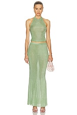 Minnie Metallic Knit Halter Top - thumbnail 6