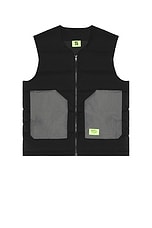 Contrast Puffer Vest