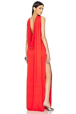 Floor Length Cowl Back Dress - thumbnail 3