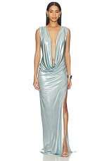 Floor Length Cowl Back Dress - thumbnail 8