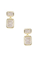 Emerald Baguette Drop Earring