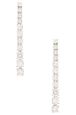 Graduated Tennis Drop Earring