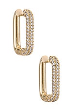 Product image of SHASHI Cosmo Pave Hoop. Click to view full details
