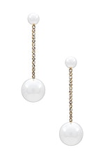 Product image of SHASHI Pave Pearl Drop Earring. Click to view full details