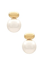 SHASHI Empress Pearl Earring in Gold & Pearl