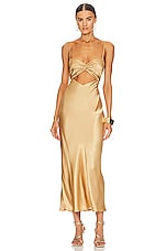 Oliviera Twist Front Midi Dress - thumbnail 4