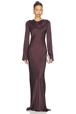 Agnes Long Sleeve Maxi Dress With Belt - thumbnail 5
