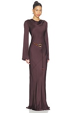 Agnes Long Sleeve Maxi Dress With Belt - thumbnail 6