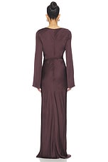 Agnes Long Sleeve Maxi Dress With Belt - thumbnail 7