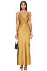 Simona Lace Slip Maxi Dress - thumbnail 4