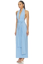 Campbell Halter Plunged Maxi Dress - thumbnail 9