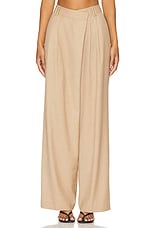 Asher Asymmetrical Pleat Front Pant