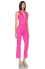 Show Me Your Mumu Jacksonville Cropped Jumpsuit in Hot Pink Denim | REVOLVE