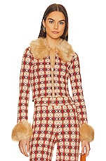 Product image of Show Me Your Mumu Zermatt Faux Fur Zip Up. Click to view full details