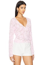 Show Me Your Mumu Maxene Top in Rosette Mesh Pink | REVOLVE